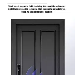 GOLENS X27 Premium Digital Smart Door Lock (Black, Grey) image 5