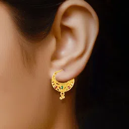 DIVASTRI Set Of 4 Gold-Plated Circular Studs Earrings image 2