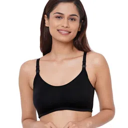 Inner Sense Organic Cotton Knit Pack of 3 Solid Antimicrobial Maternity Bras With Nursing Access - Multi Colour image 5