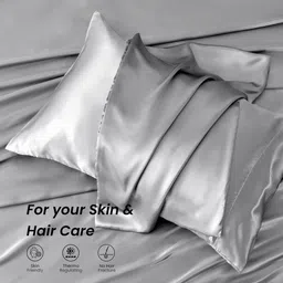 MUSH Luxurious Grey 400 TC King Bedsheet Set 2.74m x 2.74m image 3