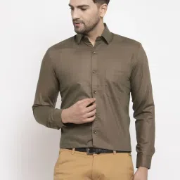 Jainish Brown Regular Fit Shirt image 1