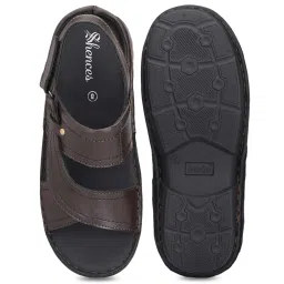 Shences Men's Brown Back Strap Sandals image 3