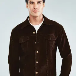 Hoversoul Chocolate Regular Fit Texture Jacket-picture-20