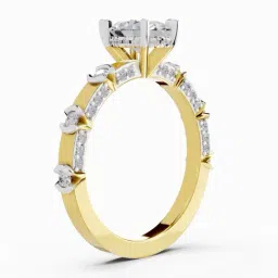 Sparkles Lab Grown Diamond 14k (585) Yellow Gold Ring for Women image 2