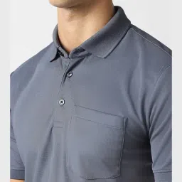 Van Heusen Grey Slim Fit T-Shirt image 5