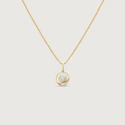 Mia by Tanishq 14k (585) Diamond Yellow Gold Pendant for Women image 3