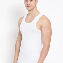 CAVENDERS Men Pack Of 5 Pure Cotton Undershirt Vests White Premium quality Dno-v91st image 3