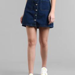 Kotty Dark Blue Mini Skirt-picture-39