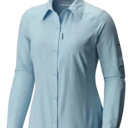 Columbia Light Blue Silver Ridge Regular Fit Shirt-image-28