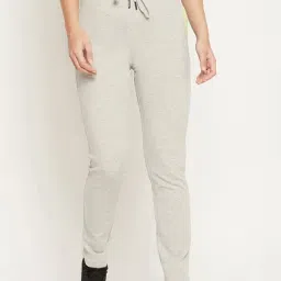 MADAME Grey Regular Fit Track Pants-image-28