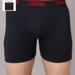 Cantabil Navy Blue Cotton Regular Fit Trunks - Pack Of 2-picture-11
