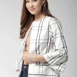 Sera White Checks Blazer image 3