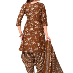 shree jeenmata collection Printed Pure Cotton Unstitched Dress Material image 5