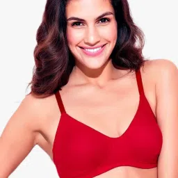Enamor Red Non Wired Non Padded Full Coverage Bra image 1