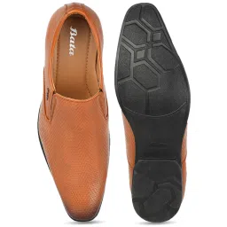 Bata Men's Tan Formal Loafers image 3