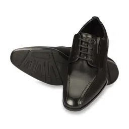 Ruosh Men's Berlin Black Derby Shoes image 5