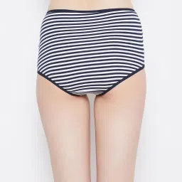 Clovia Navy Printed Hipster Panty (Pack of 2) image 3
