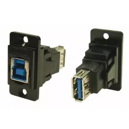 RS PRO Straight Panel Mount USB Connector 2 Port Type B to A, 2354751-picture-37