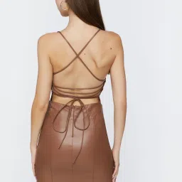 Forever 21 Brown Mini Bodycon Dress image 2