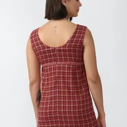 Forever 21 Multicolor Checks A Line Dress image 2