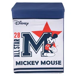 Aura Navy Blue & White Disney Mickey Star Multi-Utility Organiser With Lid image 2