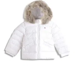 TOMMY HILFIGER Girls White Solid Jacket-image-58