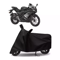 Auto Pearl Bike Cover for Yamaha YZF R15S BS6 (Black)-picture-13