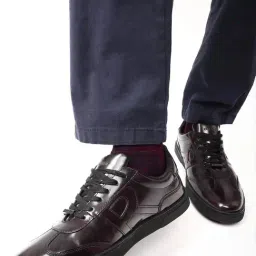 Rare Rabbit Men's Maroon Sneakers-image-75