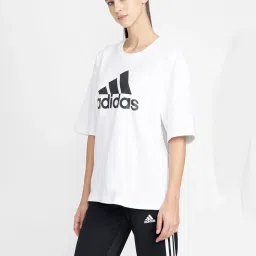 Adidas White Printed T-Shirt image 3