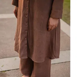 RAAS LIFE Shirt Collar A-Line Tunic With Trouser Co-Ords image 4