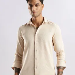 NEVER NEUD Men Classic Opaque Casual Shirt-image-2