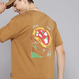 Aeropostale Men Printed Drop-Shoulder Sleeves Pure Cotton T-shirt-picture-45