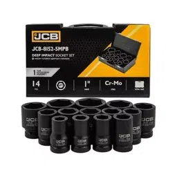 JCB 14 Pcs Deep Impact Socket Kit 1 Inch (25.4 mm) Size Black, JCB-8152-5MPB-picture-10