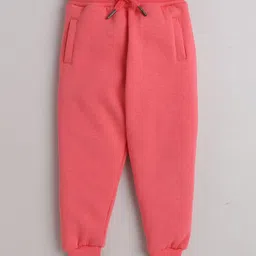 Knitting Doodles Fleece Woven Full Sleeves Unicorn Printed Winter Sweatshirt & Jogger Set - Pink image 5