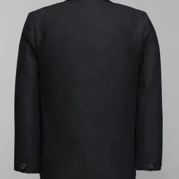 Babyhug Knit Full Sleeves Solid Color Three Piece Party Suit with Bow - Black image 5