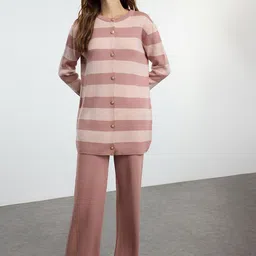 Trendyol Striped Top & Trousers Co-Ords image 1
