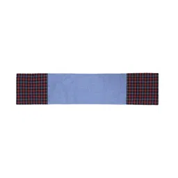 Mezposh Red & Blue Checked 6 Seater Table Runner image 4