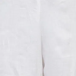 Varanga Women White Regular Fit Solid Parallel Trousers image 4