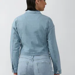 Forever 21 Blue Regular Fit Jacket image 2