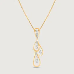 Mia by Tanishq 14k (585) Diamond Yellow Gold Pendant for Women image 3