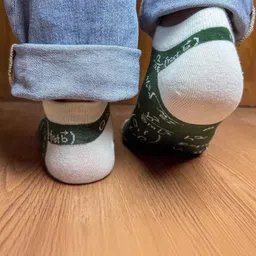 The Tie Hub Math Equation Printed Cotton Moisture Wicking Ankle-Length Socks image 4