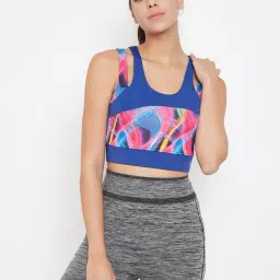 Clovia Multicolor Non Wired Padded Sports Bra-picture-21