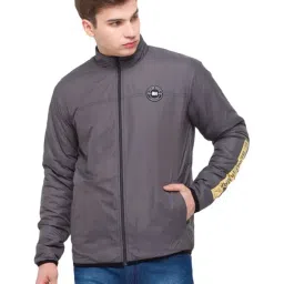 Being Human Charcoal & Blue Regular Fit Reversible Jacket-picture-31