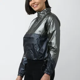 Forever 21 Grey & Navy Regular Fit Jacket image 3