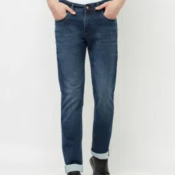 Crimsoune Club Men Blue Solid Light Fade Jeans-picture-13