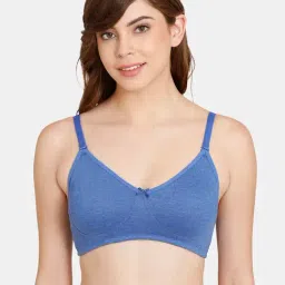 Rosaline by Zivame Blue Non-wired Non-padded T-Shirt Bra-picture-19
