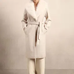 Vero Moda Off White Regular Fit Coat-picture-45