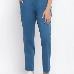 Fabindia Blue Regular Fit Pants-picture-42