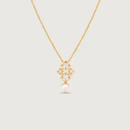 Mia by Tanishq 14k (585) Diamond Yellow Gold Pendant for Women image 3