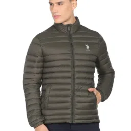 U.S. Polo Assn. Olive Regular Fit Quilted Jacket-picture-10